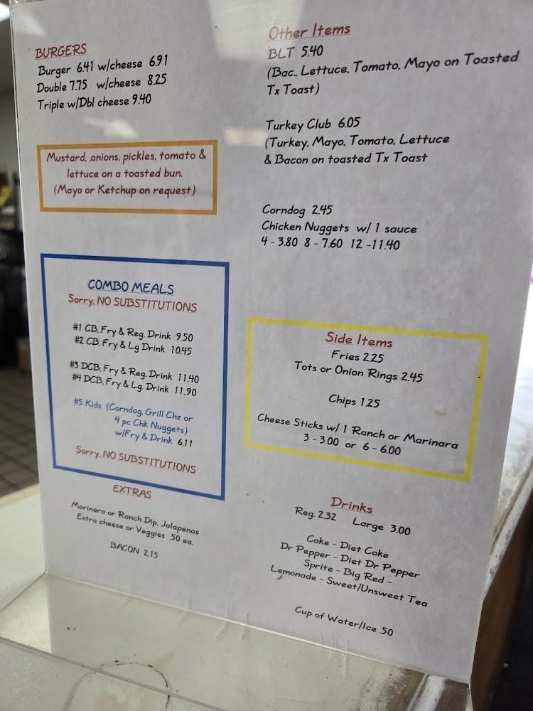 B Town Burgers Menu image 2